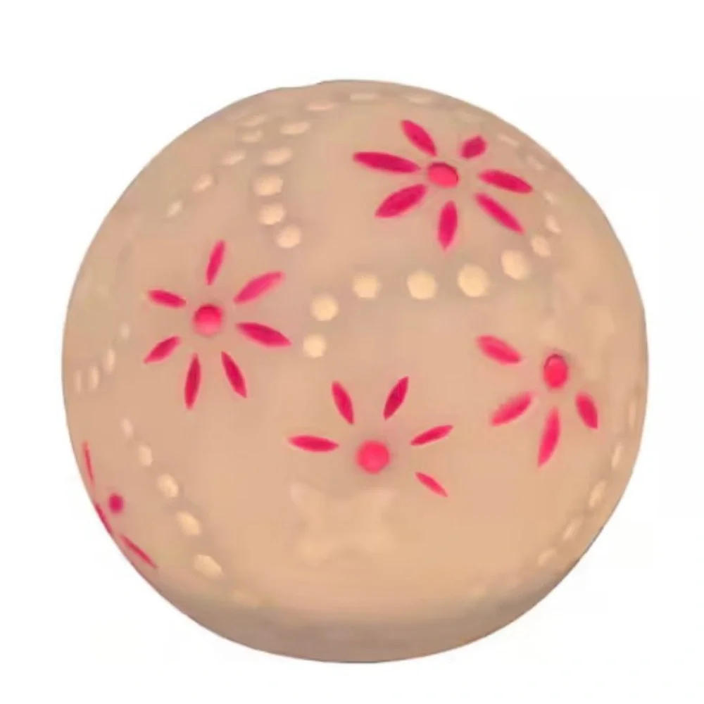 Ashland 5.5” Color Changing Round Floral Novelty Tap Lamp